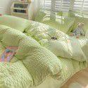 Waffle quilt cover one piece 150x200x230cm washable cotton single quilt cover ins air dormitory single quilt 1.8m 