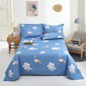 Bedsheet 1.2 * 2.3m thick ground bed sheet single piece wholesale dormitory hotel bedroom single simple bed sheet 