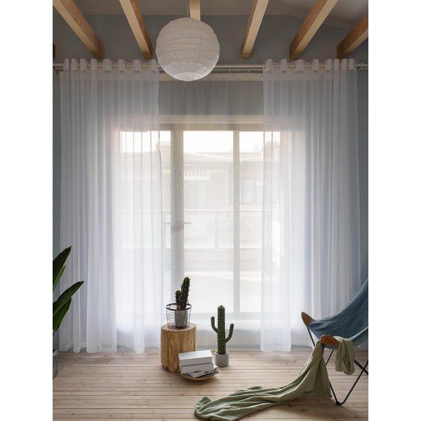 Screen curtain, white sand, gauze, window screen, lace, mesh, curtain, window, balcony, white transparent, transparent, white gauze 