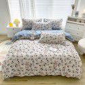 Plant cashmere four piece bed sheet and quilt cover three piece gift group purchase wholesale factory direct sale aloe cotton four piece set 