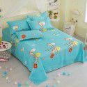 Bedsheet 1.2 * 2.3m thick ground bed sheet single piece wholesale dormitory hotel bedroom single simple bed sheet 