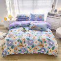 Plant cashmere four piece bed sheet and quilt cover three piece gift group purchase wholesale factory direct sale aloe cotton four piece set 