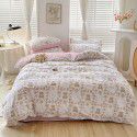 Ins wind small fresh cotton four piece cotton three piece bed sheet 