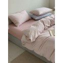 Wuyin New All Cotton Washed Cotton Four Piece Set Simple All Cotton Bedding Cover Sheet Fitted Sheet Wholesale by Manufacturers