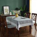 Cross border American retro pastoral tablecloth pad cotton linen restaurant tablecloth rectangular household tea table tablecloth wholesale 