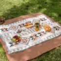 Ins ethnic bohemian outdoor tablecloth multi-functional tea table picnic mat small red book tent camping tablecloth 