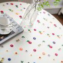 Imanqiyun tablecloth colorful embroidered flower cake photography background embroidered props cloth white tablecloth 