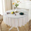 Lace tablecloth round small round table cloth Nordic vintage white ins style tablecloth net red dessert table cover 