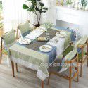 INS Nordic jacquard imitation cotton and linen embroidery tassel lace geometric rectangular tea table table cloth tablecloth wholesale 