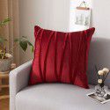 Dutch velvet pressure line solid color throw pillow with core sofa cushion at home, living room, back, waist pillow manufacturer wholesale 