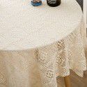 Lace beige lace tablecloth rectangular tea table hollowed out European cover tablecloth net red photo table decorative cloth 