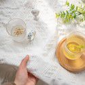 Table cloth ins wind white sense photo background cloth tea table mat desk round table cloth dust-proof cover cloth wholesale 