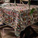 Yimanqiyun American Table Cloth Colorful Jacquard Table Cloth Double sided Pattern Thick Table Cloth Geometric Bohemian Style 