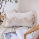 Home stay home decoration Ethnic style cushion headboard ins Moroccan lace tassel tufted pillow pillowcase 