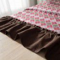 Luxury retro fashion ruffle household table cloth cotton palace creative western restaurant table cloth Christmas table cloth