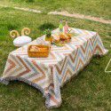 Ins ethnic bohemian outdoor tablecloth multi-functional tea table picnic mat small red book tent camping tablecloth 