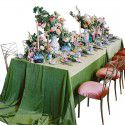 Luxury velvet cloth avocado green tablecloth tablecloth rectangular home table cloth tea table 