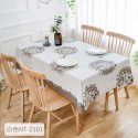 European ins imitation cotton linen PVC waterproof oil proof Nordic tablecloth No wash plastic tablecloth Hotel tablecloth 