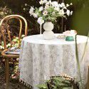 Small and Fresh Cross border Table Cloth ins Clove Flower Broken Garden Cotton Linen Table Cloth American Decorative Amazon Picnic Cloth 