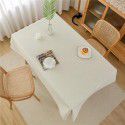 Simple tablecloth linen cotton thickened plain plain tea table cloth linen waterproof conference table rectangular tablecloth table 