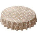 Cross border Moroccan pearl shaped round table cloth, waterproof, oil draining, hot resistant polyester digital printing, modern simple tablecloth 