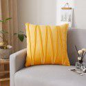 Dutch velvet pressure line solid color throw pillow with core sofa cushion at home, living room, back, waist pillow manufacturer wholesale 