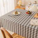 Table cloth waterproof, scald proof, oil proof, wash free pvc tea table mat rectangular light luxury table cloth 