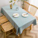 Ins Wind Nordic Fabric Solid Cotton Linen Table Cloth Thickened Waterproof Table Cloth Tea Table Cover Outdoor Mat Wholesale