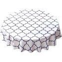 Cross border Moroccan pearl shaped round table cloth, waterproof, oil draining, hot resistant polyester digital printing, modern simple tablecloth 