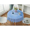 Factory direct sale diameter 210230cm big round tablecloth European style gilded PVC round table cloth water and oil proof tablecloth 