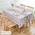 European ins imitation cotton linen PVC waterproof oil proof Nordic tablecloth No wash plastic tablecloth Hotel tablecloth 