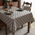 New ins wind table tablecloth domestic tea table table mat vintage tablecloth hotel rectangular chinese tablecloth wholesale 