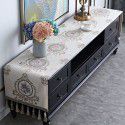 European style TV cabinet cover cloth, table cloth, rectangular tea table, living room, dust-proof cover, table cloth, table mat, shoe cabinet cloth 