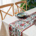 Literature and Art Retro Bar, Cafe, Restaurant, Off white Table Cloth, Southeast Asian Ethnic Style Table Flag, Tea Table, Table Cloth 