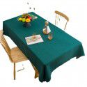 Ins Wind Nordic Fabric Solid Cotton Linen Table Cloth Thickened Waterproof Table Cloth Tea Table Cover Outdoor Mat Wholesale