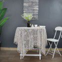 Countryside wind hook knitting cotton thread hollow tassel tablecloth tea table round table piano cloth tablecloth cross-border source 