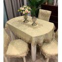 European Lace Living Room Simple Tea Table Table Cloth Hotel Household Round Round Table Table Cloth Light Luxury Fabric 