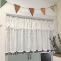 Finished American kitchen, no punching, short curtain, small curtain, screen curtain, half cabinet, half curtain, curtain head decoration 