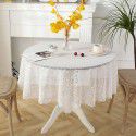 Lace tablecloth round small round table cloth Nordic vintage white ins style tablecloth net red dessert table cover 