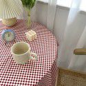 Ins net red black and white checkerboard color contrast tablecloth desk table furniture cafe home stay soft background cloth 