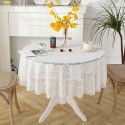 Lace tablecloth round small round table cloth Nordic vintage white ins style tablecloth net red dessert table cover 