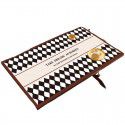 Vintage chessboard leather table mat waterproof oil proof table mat wash free hot resistant table cloth tea table desk desk mat 