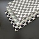 Ins net red black and white checkerboard color contrast tablecloth desk table furniture cafe home stay soft background cloth 