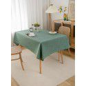 Simple tablecloth linen cotton thickened plain plain tea table cloth linen waterproof conference table rectangular tablecloth table 