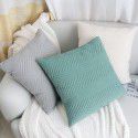 Cross border quilting, ultrasonic three-dimensional embossing pillow cover, simple home pillow, bedside cushion cover, sofa wholesale 