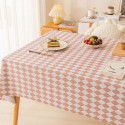 Table cloth waterproof, scald proof, oil proof, wash free pvc tea table mat rectangular light luxury table cloth 