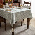 New ins wind table tablecloth domestic tea table table mat vintage tablecloth hotel rectangular chinese tablecloth wholesale 