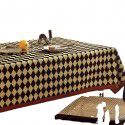 Nordic rhombic plaid tablecloth home decoration rectangular table round table tablecloth cloth tea table mat ins dust cover 