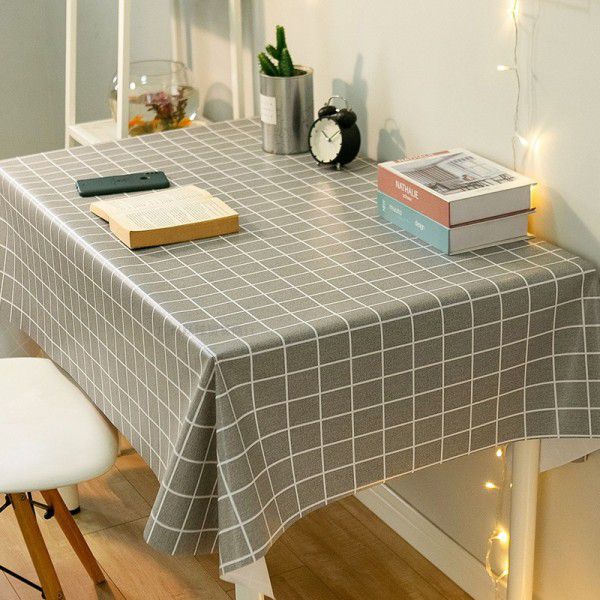 Table cloth, table cloth, waterproof, oil proof, washable ins, net red, rectangular table cloth, tea table cloth, pvc, student desk mat 