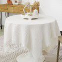 French tablecloth ins Japanese cotton linen white high-grade luxury tea table table table cloth bedside table cloth 